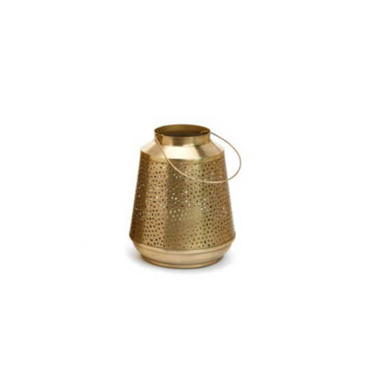 Antique Brass Metal Lantern - Small